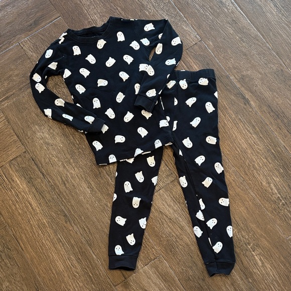 Petit Lem Black Ghost Halloween Sleepwear Pajamas - Picture 1 of 7